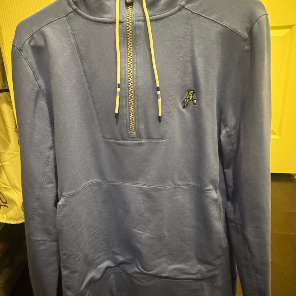 Men's Blue Zip Up Sweater